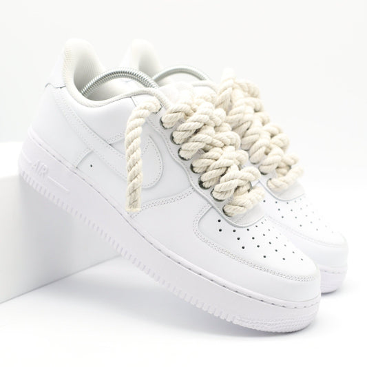 Nike Air Force 1 White Custom Laces